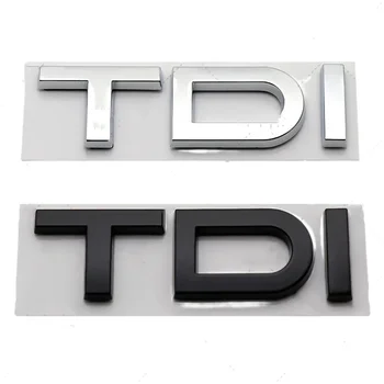 3D ABS TDI Logo Vzadu Kufor Boot Znak, Odznak Nálepky, Nálepky na Audi A3 A4 A5 A6 A7 A8 Q2 Q3 Q5 Q7 Q8 Auto Styling Príslušenstvo