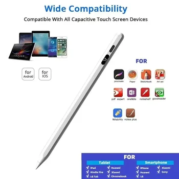 Univerzálne Stylus Pen s Digitálne Napájanie Displej Pero pre systém IOS, Android a Apple Pero iPhone, iPad Google Xiao Tablet Huawei Telefón