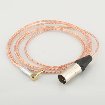 HI-End OCC Medi 4pin XLR konektor pre Slúchadlá Upgrade Kábel pre Fostex T60RP T20RP T40RPmkII T50RP