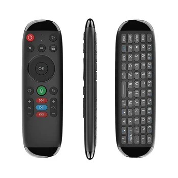 M6 Smart Lietania Air Mouse Wireless Keyboard Mouse Mini Hlas, Diaľkové Ovládanie s Podsvietením pre Android Laptop, TV Box