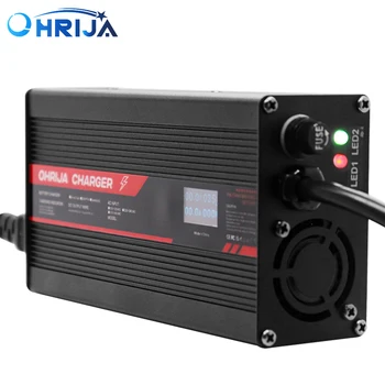 OHRIJA 84V 6A Nabíjačku Smart Hliníkové puzdro Je Vhodné Pre 20S 74V LCD Dispay Li-ion Lipo Batérie OLED Displej Rýchlo Nabíjačka,