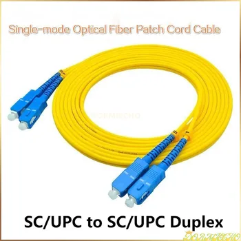 Vysoká Kvalita 5 KS/veľa SC/UPC, Aby SC/UPC Singlemode Duplex Optického Vlákna Patch Kábel Kábel SC UPC Jumper Kábel Doprava Zadarmo