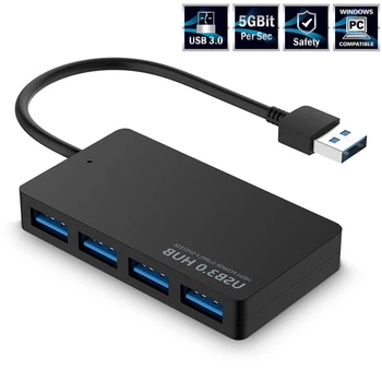 5Gbps vysokorýchlostné usb 3.0 hub 4 porty USB Rozbočovač Adaptér Pre PC, Notebook, dobrý predaj na trhu