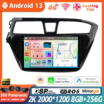 Android 13 Auto Multimediálny Prehrávač Pre Hyundai I20 LHD 2015 2016 2017 2018 Rádio Stereo GPS Navigácie Auto Carplay 360 Fotoaparát 4G