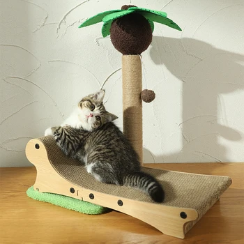 Cat scratch rada mačka hniezda, integrované odolné voči opotrebovaniu, na šrot vertikálne sisal stĺpec vlnitého papiera brúsenie hračka miest nábytok
