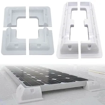 RV Solar, Montážna Konzola Drill-Free Plast Fotovoltaického Panelu Stanovenie Rohu Zátvorkách Držiak Pre RV Vozidlá, Karavany obytné vozidlá