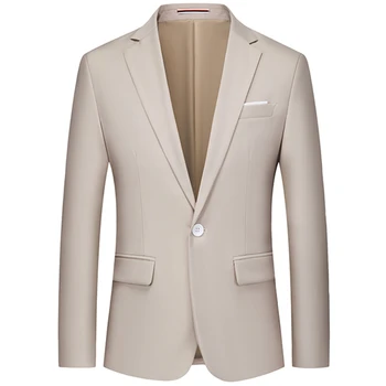 2023 Nové Módne pánske Bežné Obleku / Male Jeden Buttoned Šaty Sako Bunda, Kabát / 10 Farba M-6XL