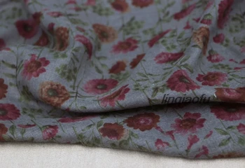 Vysoko kvalitné oblečenie bielizeň textílie Japonský bavlna double-layer vytlačené módny vzor tkaniny