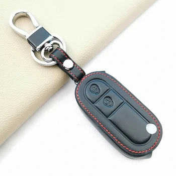 Kožené Tlačidlo Prípade Držiteľ Kryt pre MG 3 2020 MG3 2011-2015 2 Tlačidlá Diaľkového Fob Keyless Keychain Ochrany Flip Shell Skladanie