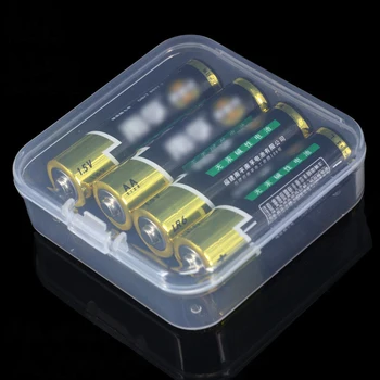 Pevný Plastový Batérie Skladovacie Škatule Prípade AA/AAA Batérie, Držiak na Nádoby Box S Klipy Pre 2 4 8 AA/AAA Batérie PP Matné Box