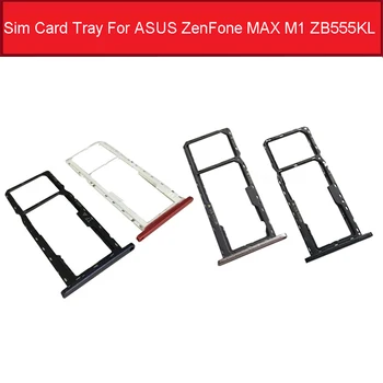 Skutočné Dual Sim Držiak Pre Asus ZenFone MAX M1 ZB555KL Sim Kartu SD Slot Adaptér Nahradenie Opravy Dielov