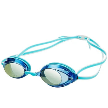 3X Profesionálne Plavecké Okuliare Pre Deti, Dospelých, Závodné Hry Plávanie Anti-Fog Okuliare, Plavecké Okuliare Modré Jazero