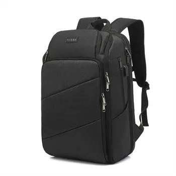 Pánske Batoh Business 17-palcový Notebook Batoh, Veľká Kapacita s USB Multi-Function Študent Školské tašky Cestovné Black bolsa