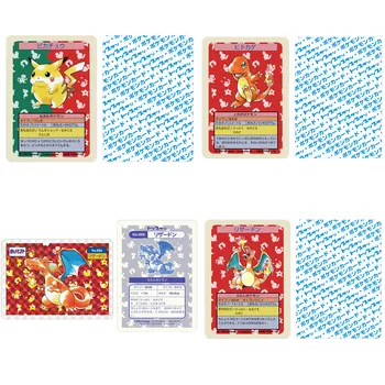 Anime 1995 Japonský Topsun Karty Najstaršie Pokemon Diy Karty Pikachu Charizard Venusaur Fólie Karty Zber Karty Hračky