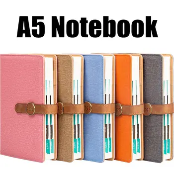Najnovšie Agendy A5 Mäkké Pokrytie Špirála Krúžok Plánovač Notebook Pevná Väzba Notebook Týždenný Plán Kožené Programu Denník Notebook