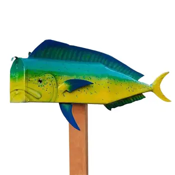Ryby Poštových Schránok Pre Vonkajšie Záhradné Domova Kovové Rybárske Post Schránkové Studry Farebné Ryby, Kresby Pre Mimo Parky