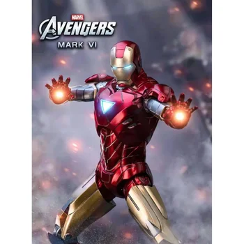 Marvel Legendy Série The Avengers, Film Série Iron Man Film 7 palcový 18 cm Kĺby Pohyblivé MARK VII MK6 Červenej a Zlatej Model darček