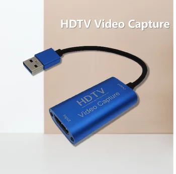 USB digitalizačné Karty, kompatibilný s HDMI Na USB3.0 HDTV 4K rozlíšenie 1080P HD Video Grabber Pre PC Hra Fotoaparát Nahrávanie Live Streaming