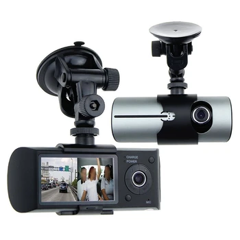 X3000 Model Auta DVR G-Senzor, Parkovacie Monitor Nahrávanie Duálny Objektív Fotoaparátu Dash Cam GPS Sledovanie Systému