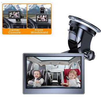 5Inch HD1080P Baby Auto Zrkadlo, Zadné Sedadlo Baby Auto S HD Kamera Funkcia Auto Zrkadlo Displeja Opakovane Prísavky Držiaka