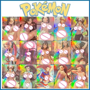 Anime Pokémon DIY ACG Jessie Marnie Gloria Bea Klara Sexy Karty Chlapec, Hry, Hračky Karty Zberateľské Karty Vianoce, Narodeninové Darčeky