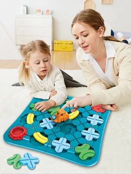 Deti Cestnej Bludisko Montessori Logické Ceste, Builder Hra Budovy Montáž Puzzle Vzdelávania Vzdelávanie Hračky Pre Deti Darček K Narodeninám