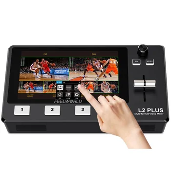 L2 PLUS LCD Dotykový Displej Ovládanie PTZ Multi-foto-video a Video Pult Switcher Pre Živé Vysielanie