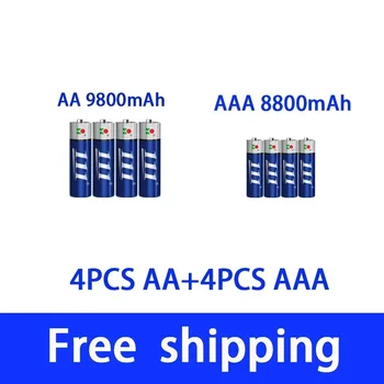 AAA AA nabíjateľné AA 1,5 V 9800mah - 1,5 V AAA 8800mAh alkalické batérie baterka hračky hodinky, MP3 prehrávač, dodanie zdarma