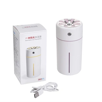 Inteligentný Pripomienka Mini Pračka Zvlhčovač USB Domov Tichý Ultrazvukový Zvlhčovač Bez Nočné Svetlo A Mini Ventilátor Ružová