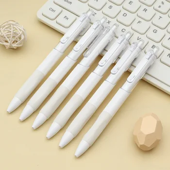 Gél Atramentové pero na Písanie Hladké Svetlo Stlačte Náplň 0,5 mm Biele Pero Telo Guľôčkové Pero