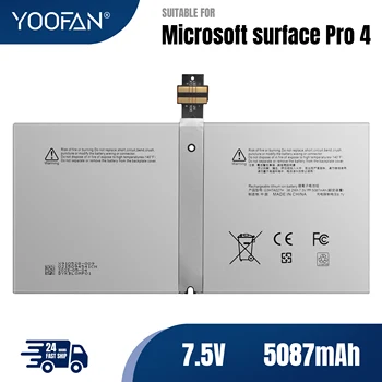 YOOFAN G3HTA027H DYNR01 Notebook Batéria Pre Microsoft Surface Pro 4 1724 12.3