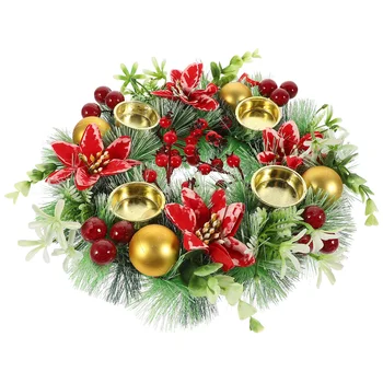 Garland Ornament Visí Vence, Vianočné Krúžok Dvere Ozdoby Držiteľ Dekor Vianoce Stojí Umelý Kvet Girlandy