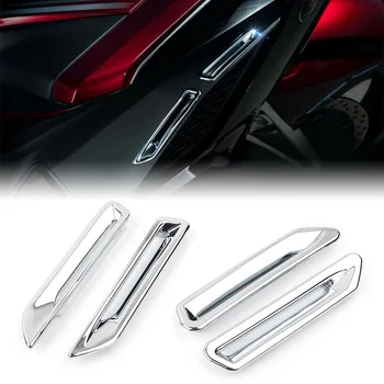 4Pcs Chrome ABS Motocykel Radiátor Slot Prieduch Výbava Motocykla Dekorácie Diely Na Honda GL1800 Goldwing 2018 2019 2020 2021