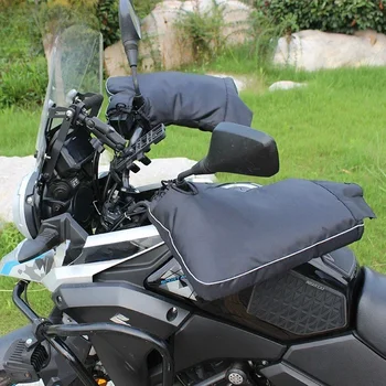 Univerzálne Zimné Motocyklové Rukavice Riadidlá chrániče sluchu Reflexné Pásky Teplé držadlo Kryt Rukavice pre Motocykle Skútre Koni