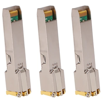 3X SFP Modul RJ45 Prepínač Gbic Konektor 10/100/1000 SFP Medi RJ45 SFP Modul Gigabit Ethernet Port