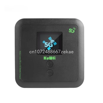 NSA/SA 2.5 Gb / 5G Router 6000mAh Dual Band Vrecku WiFi Router so Sim Card, 5 g cpe modem, Mobilný Hotspot pre Cestovanie