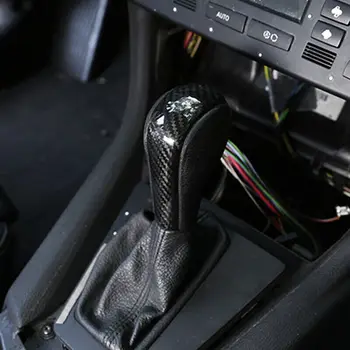 Carbon Fiber Shift Gombík Horný Kryt Dekorácie Vhodné Na BMW 5 Radu E60 E61 E83 E53 2006-2011