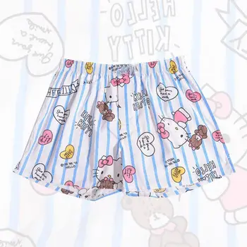Hot Predaj Sanrio Hello Kitty v Lete Šortky Spánku Dna Ženy Bežné Sleepwear Nohavice Plus Veľkosť Krátke Domáce Nohavice pre Ženy