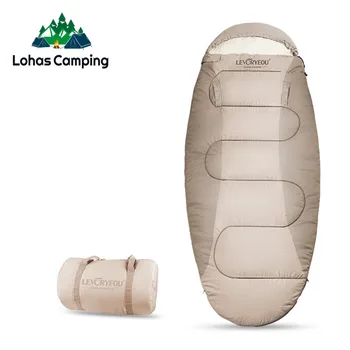 Lohascamping Dosiahnuteľné Spací vak Stroj umývateľný Ultralight 3 Sezóny Spacie Vaky pre domáce Cestovanie, Camping
