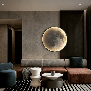 Moderné Mesiac nástenné svietidlo led svetlá stenu decor nástenné dekorácie osvetlenie pozadia na stenu svetlo luxusné spálne, svietidlá Pre domácnosti