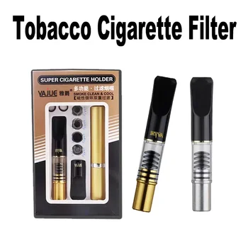 Multifunkčné Vymeniteľné na Čistenie Filtra Cigarety držiteľ Znížiť Dechtu v Obehu dvojité fajkárstva Prenosné Na 8 mm Dymové Rúry