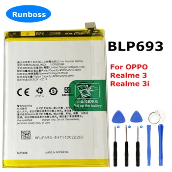 Originál Nové 4230mAh BLP693 Batérie pre Oppo Realme 3 3i RMX1825 RMX1821 RMX1827 Telefón