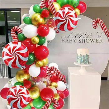 101 Kusov Vianočné Balóny Arch Auta 2023 Vianoce A Šťastný Nový Rok Party Veniec Dekorácie