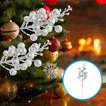 10 Ks Vianočné Imitácia Bobule Predstavuje Výber Strom Decor Námorníctva Pena Umelé Berry Stonky