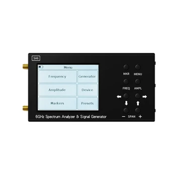 SA66G Spektrum Analyzer 2500MA Wifi CDMA 35-6200Mhz Bezdrôtového Signálu Generátor Tester pre Rôzne Antény Merania