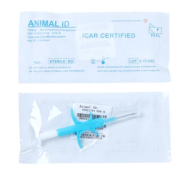 Zviera špecifické implantovateľných čip 1.4x8mm pet čip zvierat čip pet implantovať čip pet čip ISO11784 striekačku čip