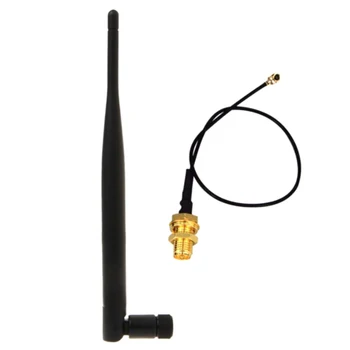 WiFi 5dbi Anténa 21 cm U. FL/IPEX na RPSMA Pigtail Kábla 2,4 GHz Omni anténu pre Booster AP WLAN Router, Modem USB Adaptér Extender