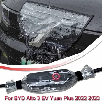 Pre BYD Atto 3 EV Yuan Plus 2022-2025Car Novú Energiu Nabíjací Port Daždi Kryt Rainproof Prachotesný EV Nabíjačku Zbraň Ochranu Elektrických