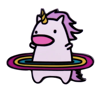 A3130 Cartoon Kôň Rainbow Brošne na Oblečenie Smalt Pin Preklopke Kolíky pre Batoh Aktovku Odznaky Módne Šperky Príslušenstvo